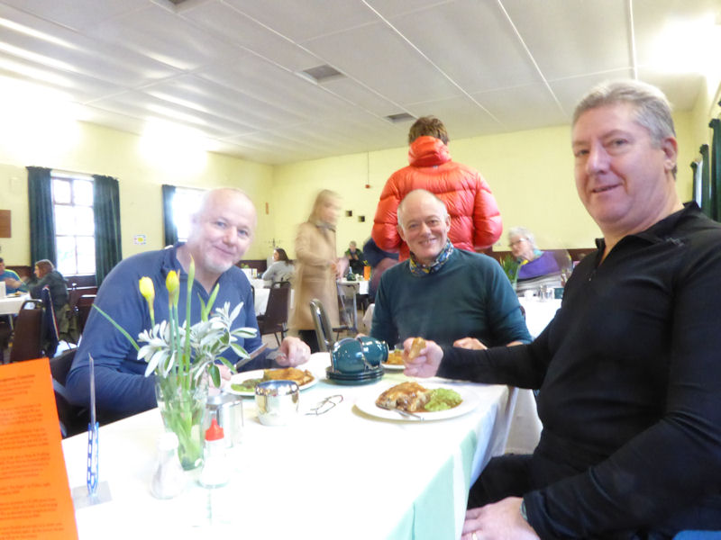 Pop up cafe at Glenridding village Hall, Sunday lunch being served. Photo by Mike Goodyer